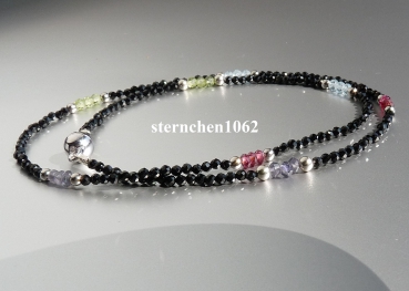 Preview: Gemstone Necklaces * Spinel * Tanzanite * Garnet * Peridot * blue Topaz * 925 Silver