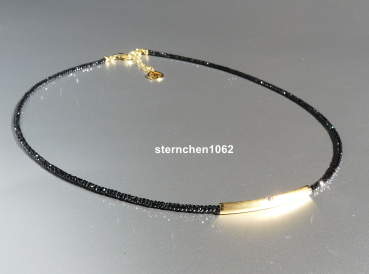 Preview: Edelstein Kette * Spinell * Zirkonia * 925 Silber