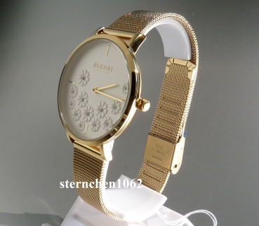 Preview: Regent * Metall * Milanaiseband * goldfarben * Quarz * 12211084 * Damen-Armbanduhr