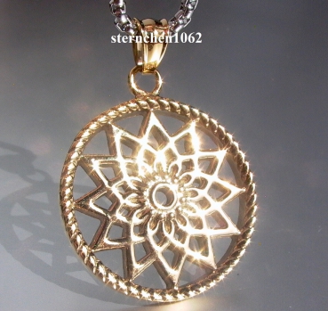 Dreamcatcher Pendant * Steel gold ion plating * Star * 3,5 cm
