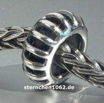 Preview: Trollbeads * Sonnenstrahl - Spacer / Silber Stopper *
