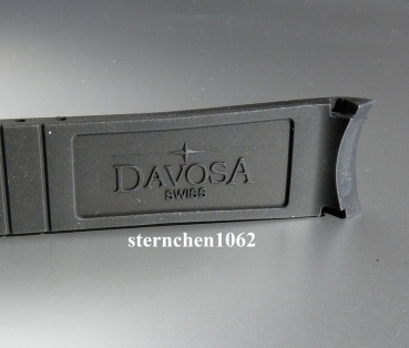 Davosa * watch strap * Ternos rubber band * black * 20 mm