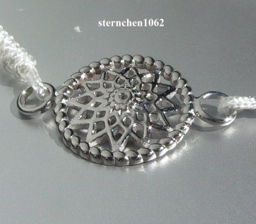Preview: Dreamcatcher Bracelet * Steel * textile white * Star * 2,0 cm