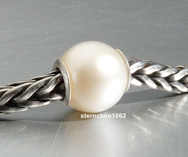 Original Trollbeads * Weiße Perle * 45