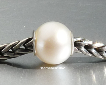 Preview: Original Trollbeads * Weiße Perle * 45