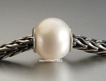 Preview: Original Trollbeads * Weiße Perle * 47
