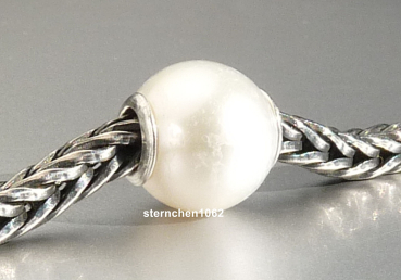 Original Trollbeads * Weiße Perle * 48