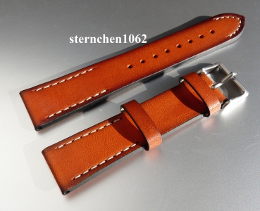 Barington * Leather watch strap * Woodstock * golden brown  * 22 mm