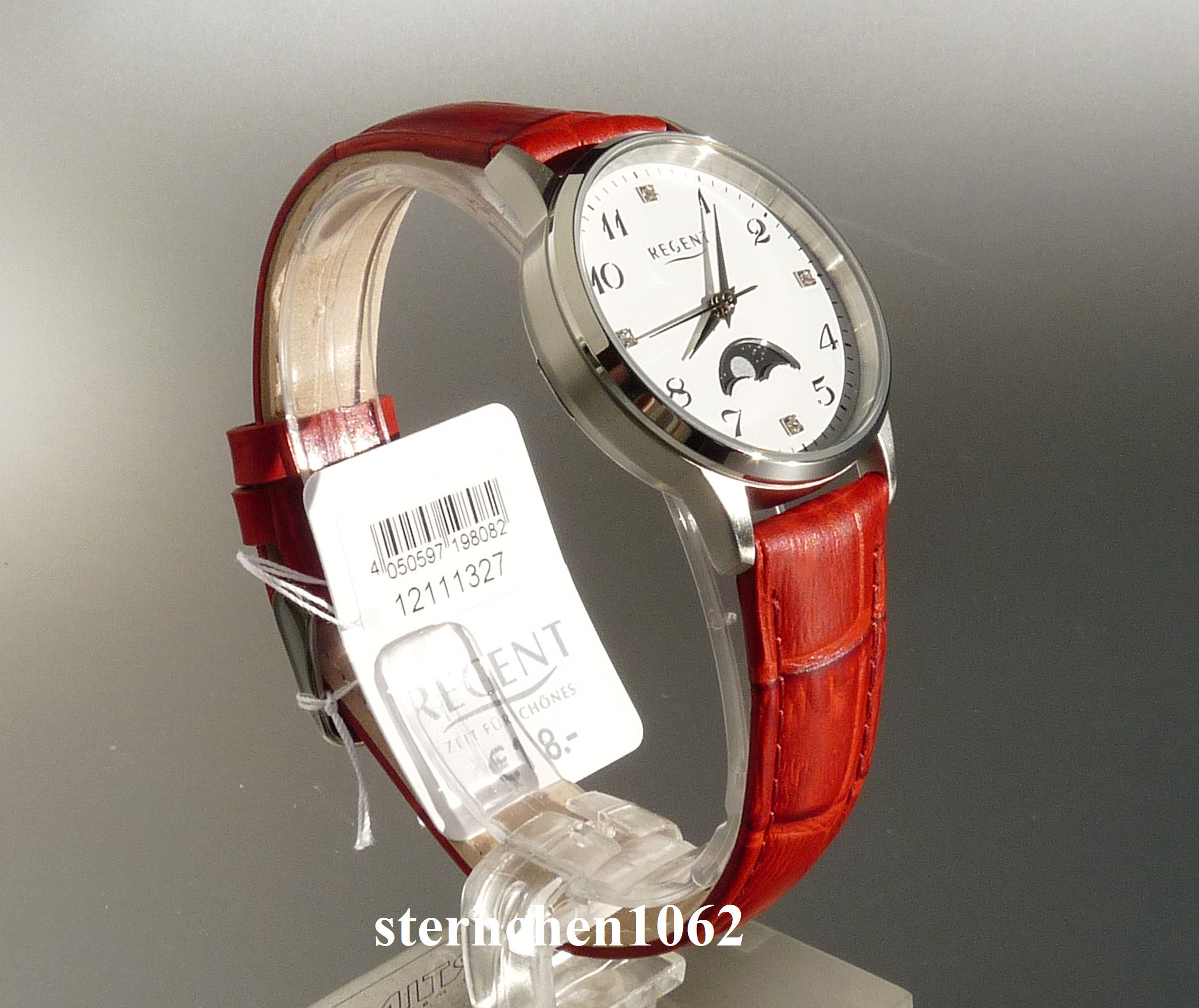 Sternchen 1062 - Regent * Damen-Armbanduhr * Edelstahl * Leder  