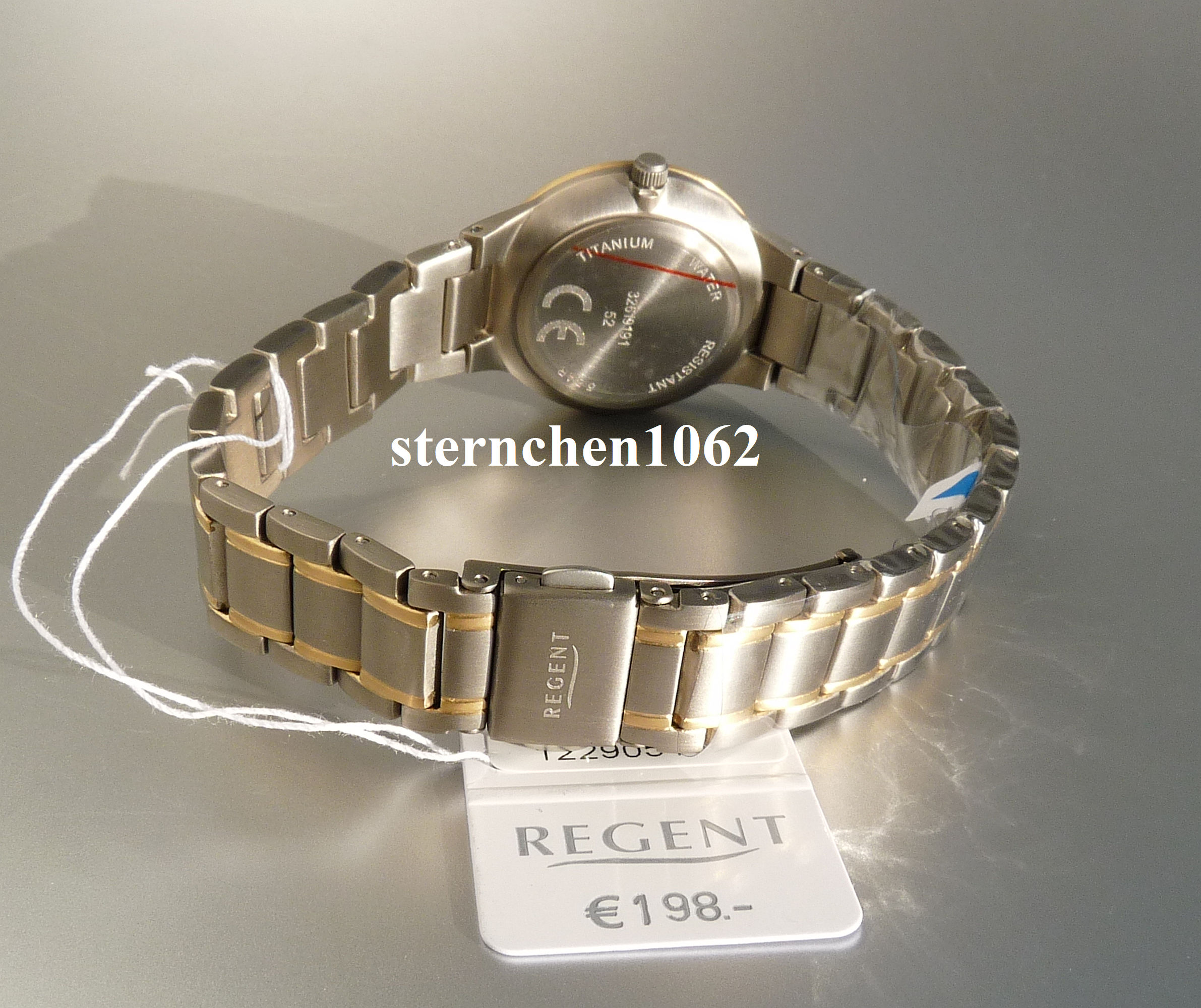 Sternchen 1062 - Regent * Damen-Armbanduhr * Ref. 12290513 BA-713 * Solar *  Titan Bicolor *