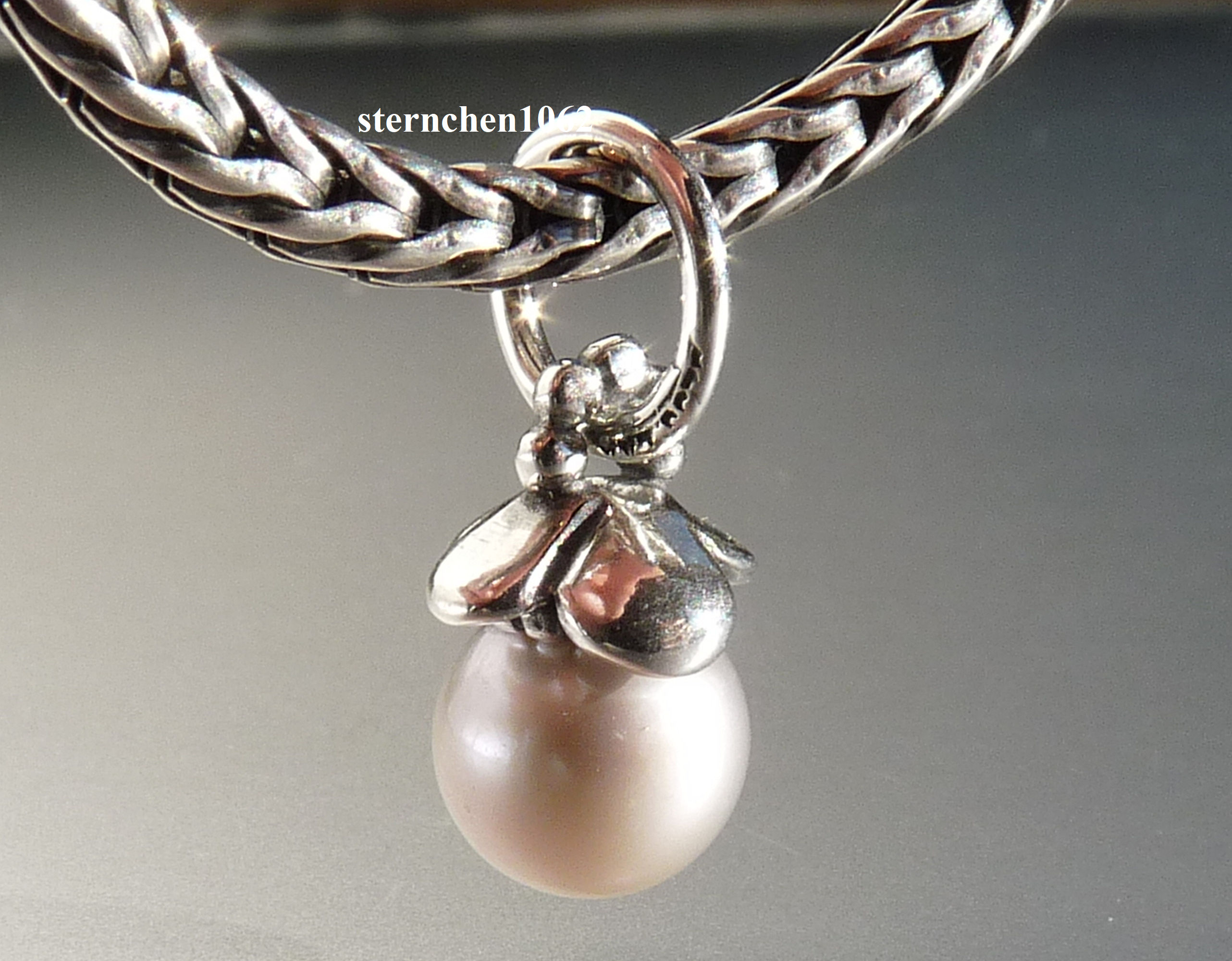 Base Trollbeads - Collana Fantasia con Perla Pavone - TAGFA-00056 - Gioielleria Nasi