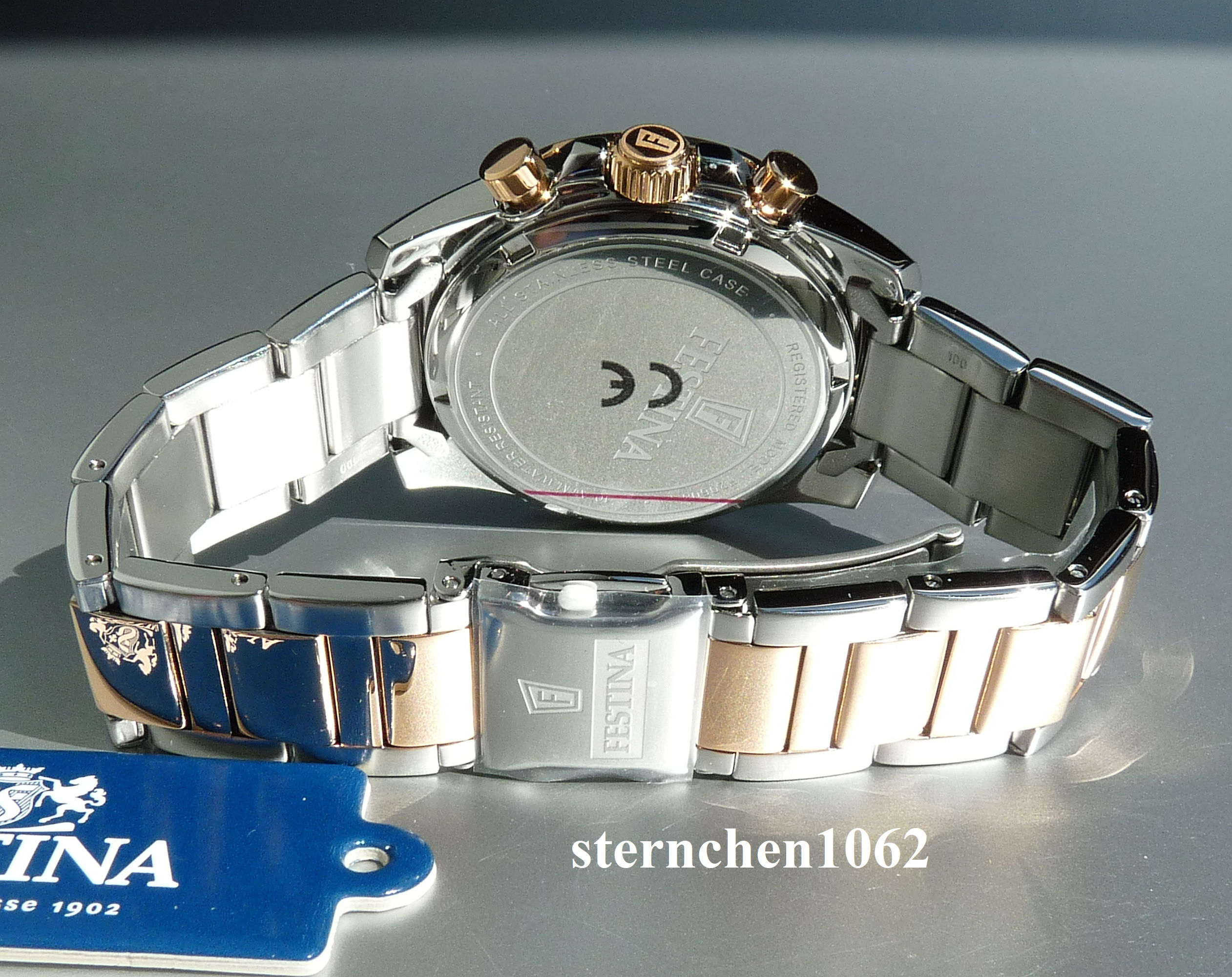Sternchen 1062 - Festina * F20608/1 * Boyfriend Chronograph * Zirkonia 