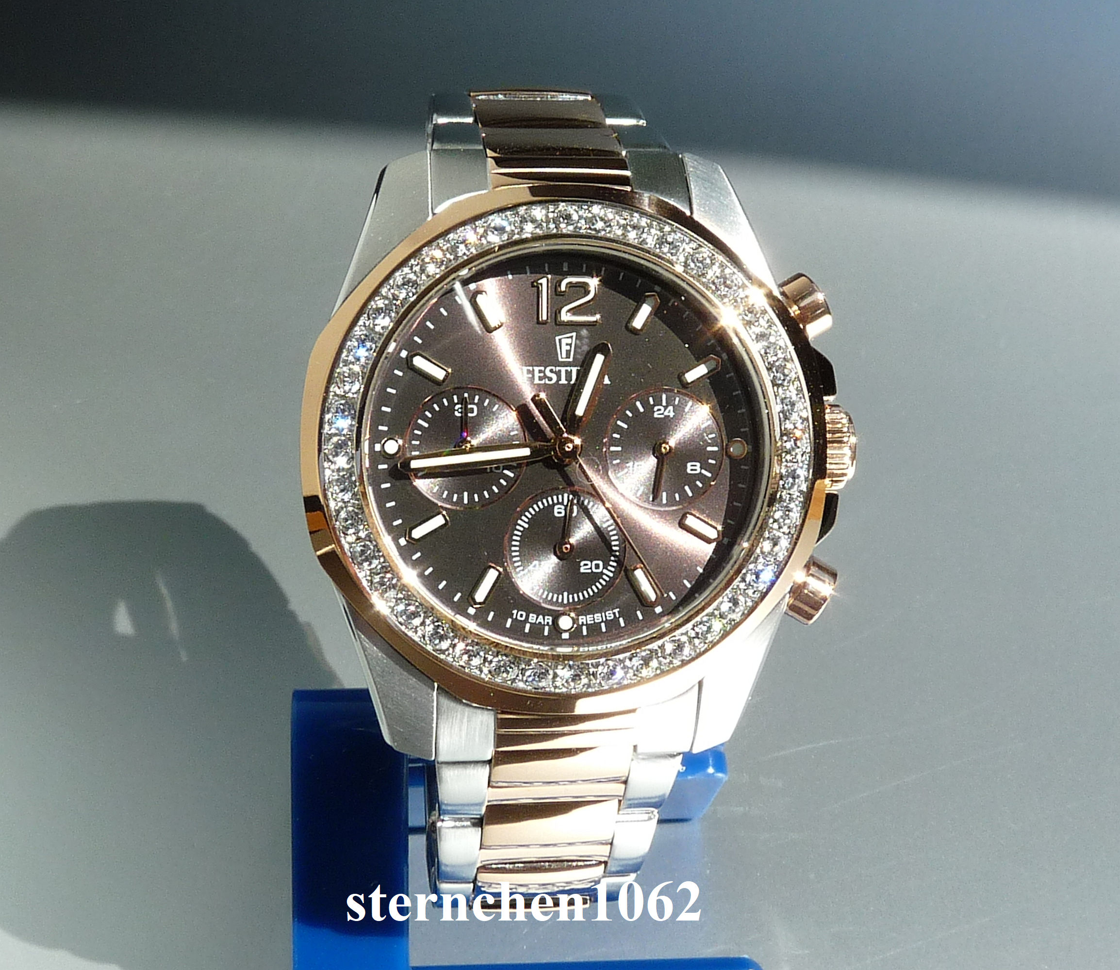 Sternchen 1062 - Festina * F20608/1 * Boyfriend Chronograph * Zirkonia 