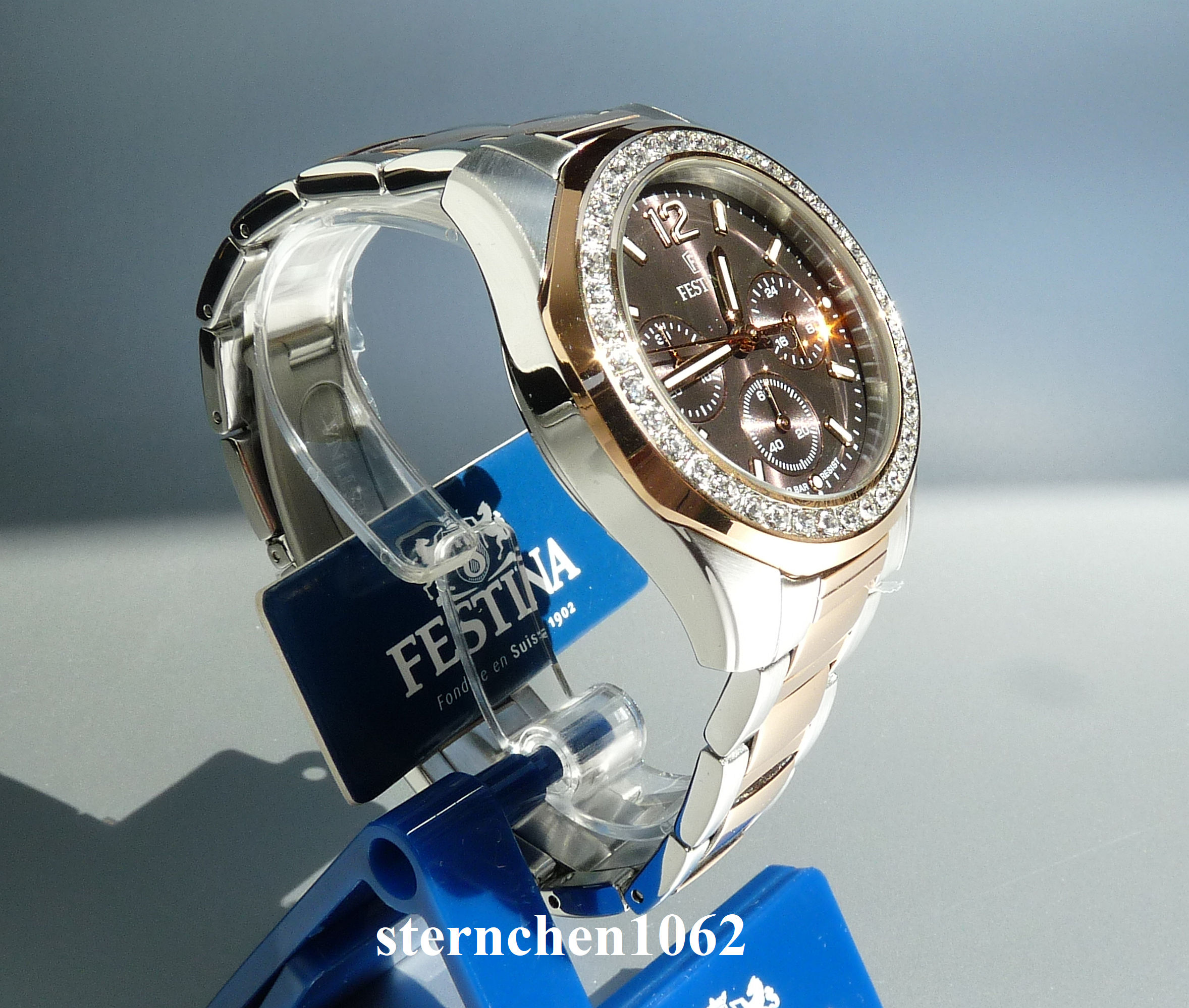 Sternchen 1062 - Festina * F20608/1 * Boyfriend Chronograph * Zirkonia 