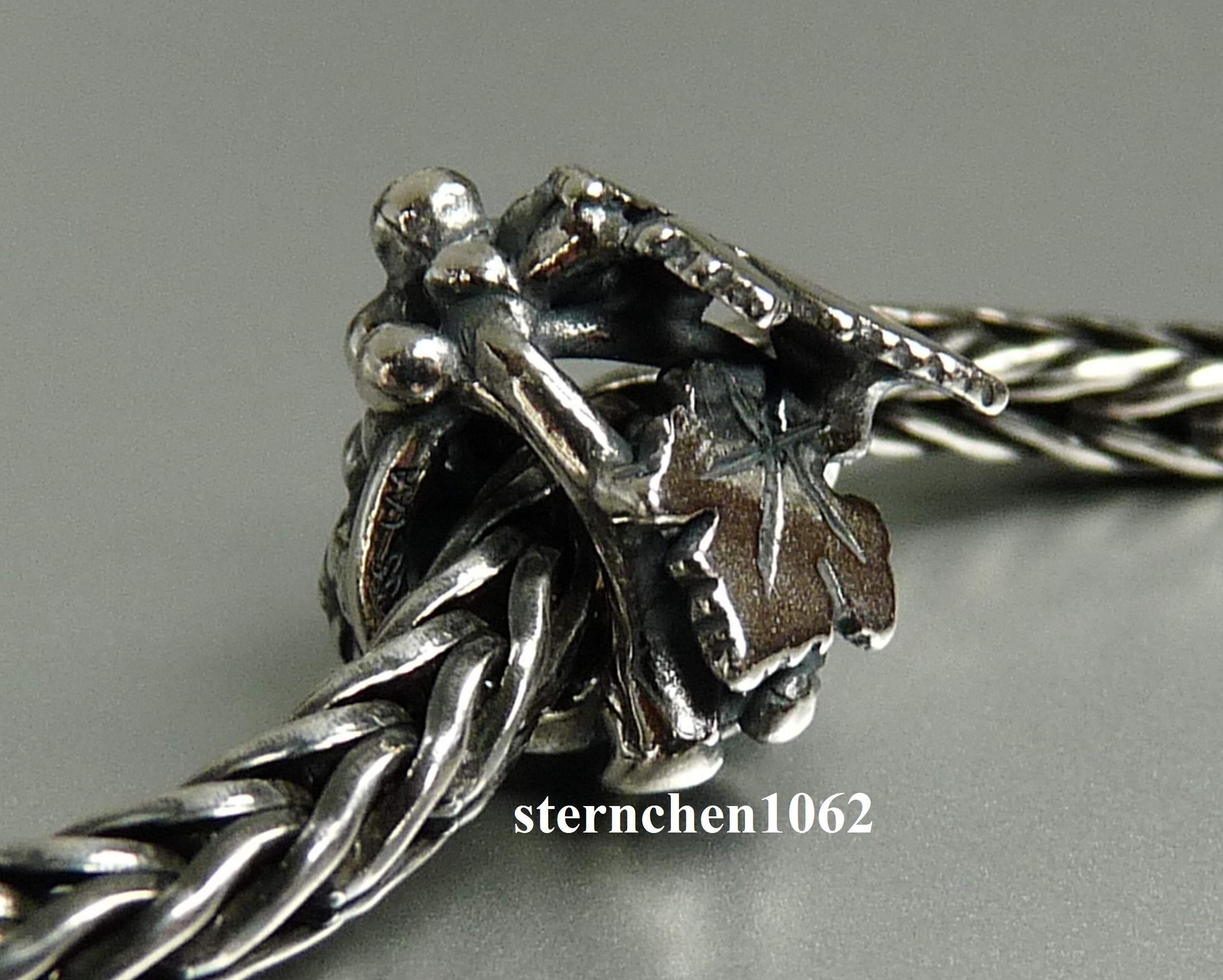 Trollbeads Perlina In Argento Sterling E Vetro 'Terzo Occhio' - Per Bracciali Creativi - Foto 12