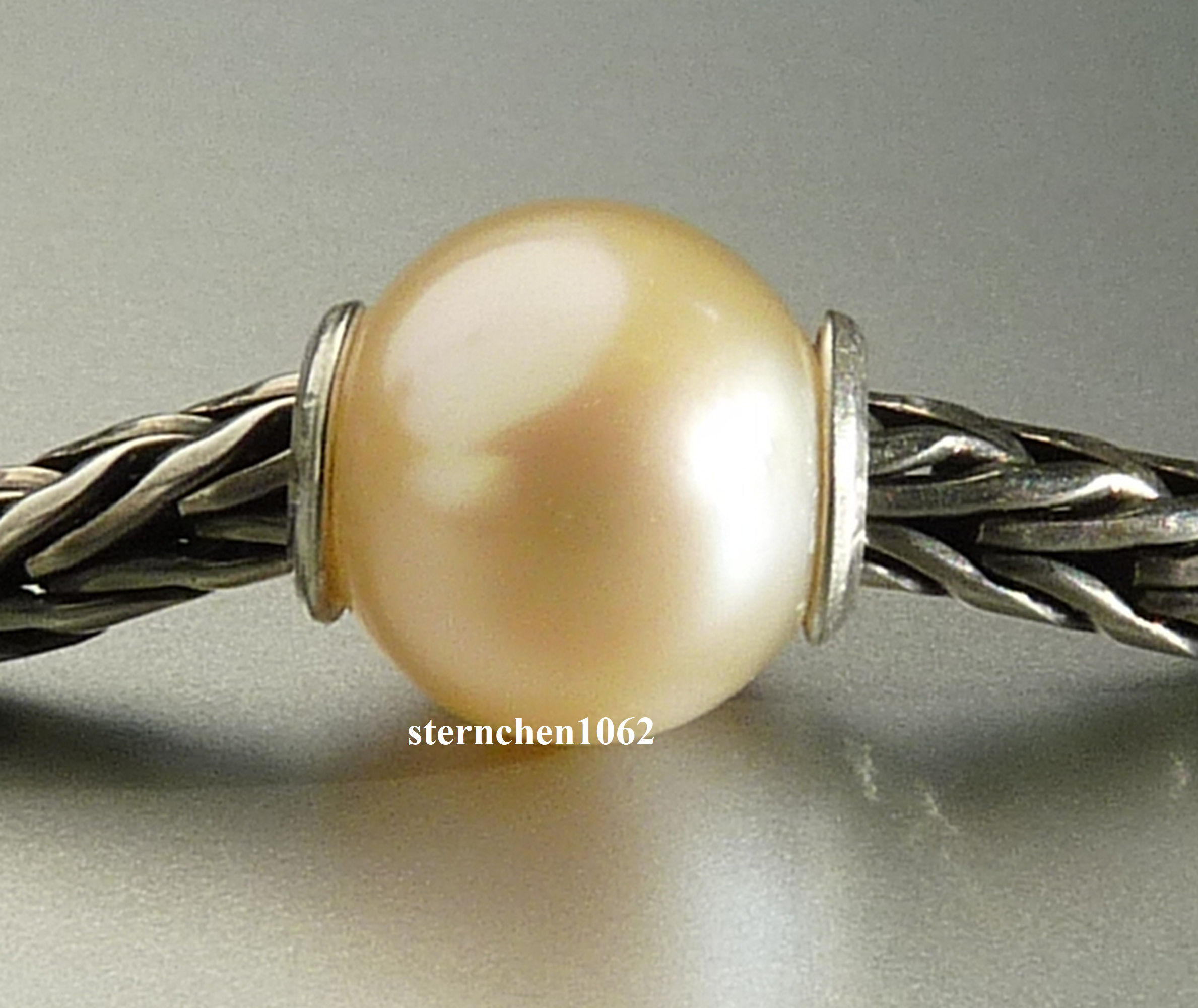 Trollbeads - Beads Unico Rosa con strisce rosse