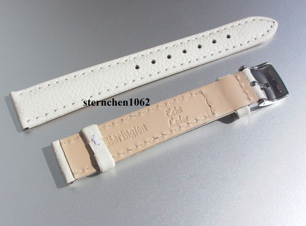 Barington * Leather watch strap * Fancy * cream white * 14 mm