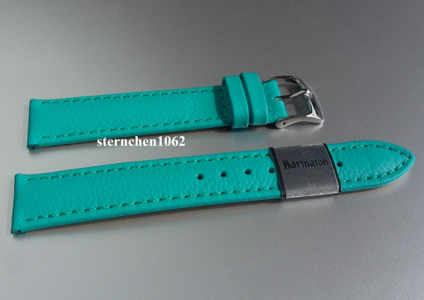 Barington * Leather watch strap * Fancy * turquoise * 14 mm