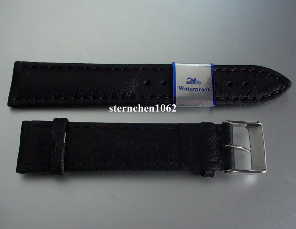 Barington * Leather watch strap * Imperator * black * 18 mm