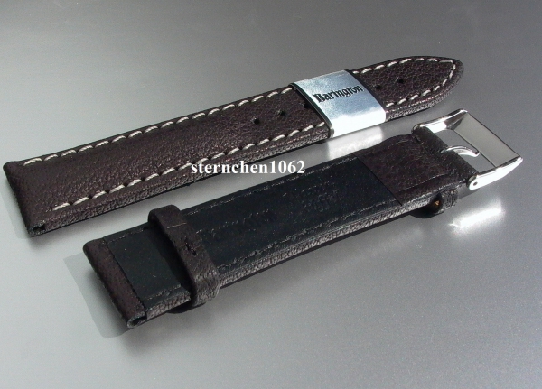 Barington * Leather watch strap * water buffalo * black * 22 mm