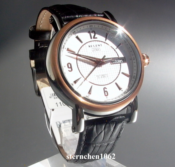Regent * Stainless Steel bicolor leather * Automatic * 11050076 * Men's watch *