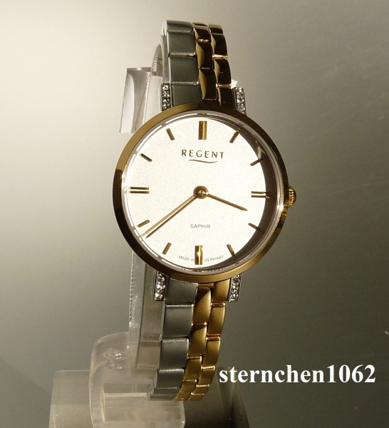 Regent * Damen-Armbanduhr * 12230714/GM-2121 * Made in Germany * Stahl