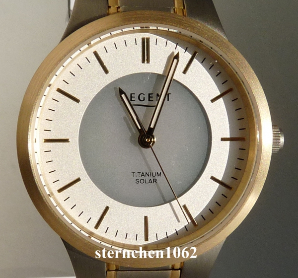 Sternchen 1062 - Regent * Titan * * 12290513 BA-713 Solar Ref. * * Bicolor Damen-Armbanduhr