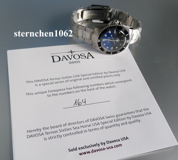 Davosa * Ternos Sixties Sea Horse * USA Special * Automatic * 161.525.90 * Limited Edition