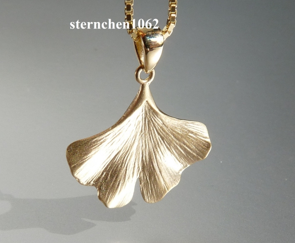 Ginkgoblatt Anhänger * 585 Gold