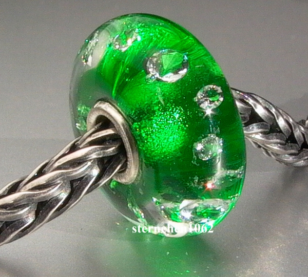Trollbeads * The Diamond Bead, Emerald Green * 06