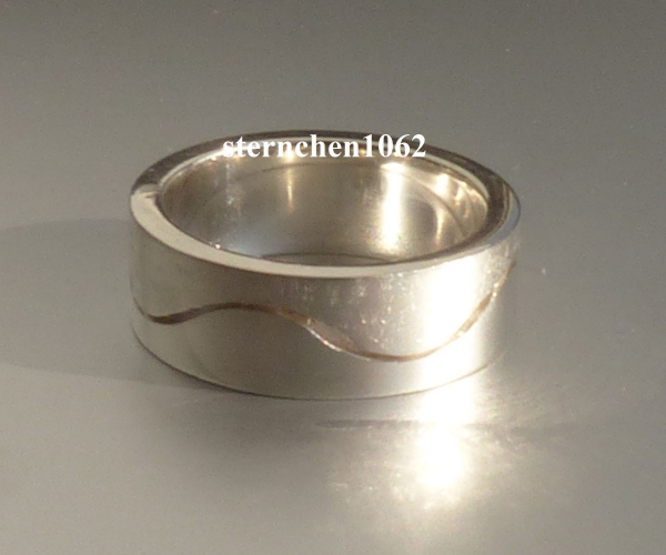 Unique * Ring * 925 Silver * matt * shiny
