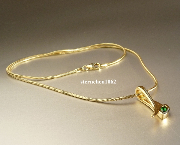 Anhänger * Tsavorit * 750 Gold