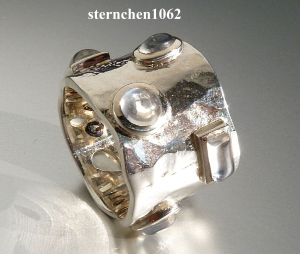 Unique * Ring * 925 Silver * Moonstone