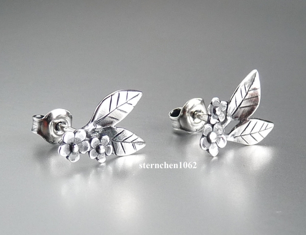 Trollbeads * Anmutige Blume Ohrstecker *