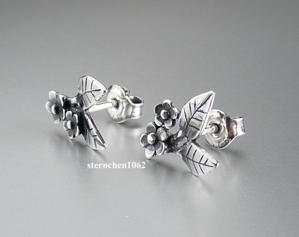 Trollbeads * Anmutige Blume Ohrstecker *