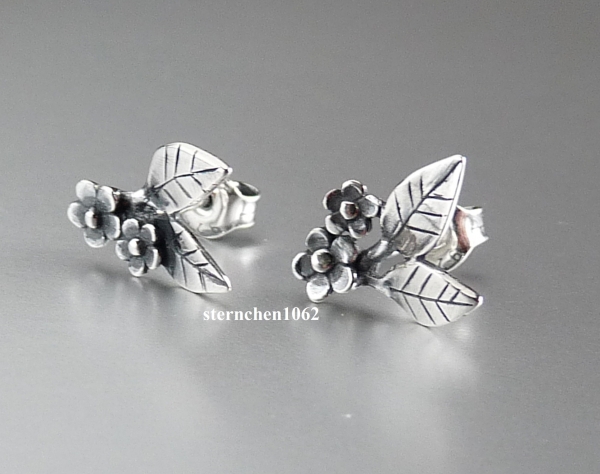 Trollbeads * Anmutige Blume Ohrstecker *