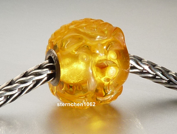 Original Trollbeads * Gravierter Bernstein / Amber * OOAK * XXL * 900