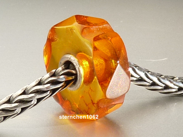 Original Trollbeads * Gravierter Bernstein / Amber * OOAK * XXL * 904