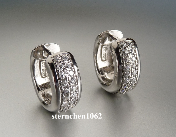 Creolen * 925 Silber * Zirkonia