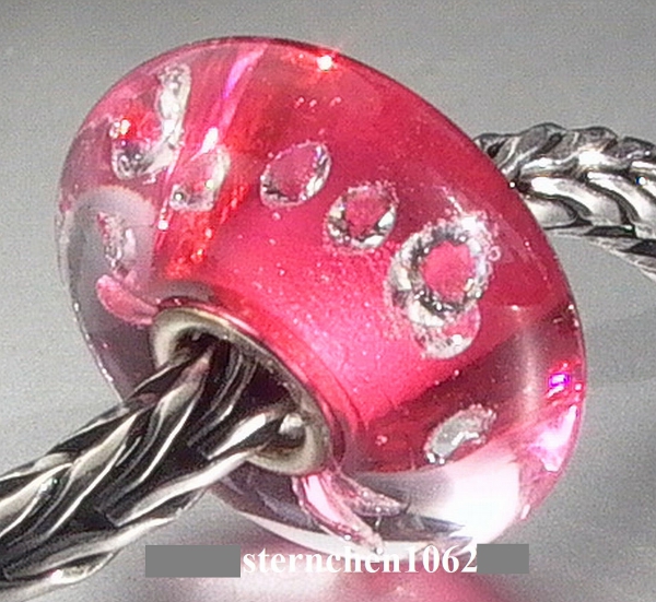 Authentic Trollbeads * The Diamond Bead, Pink * 06