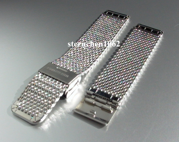 Eulit * Stainless Steel watch strap * Milanaise * 22 mm