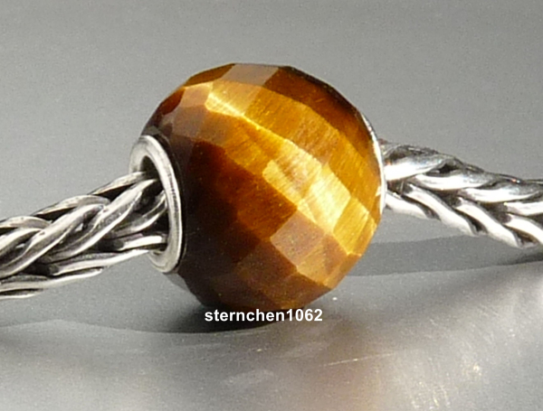 Trollbeads * Facettierte Rundes Gelbes Tigerauge * 03