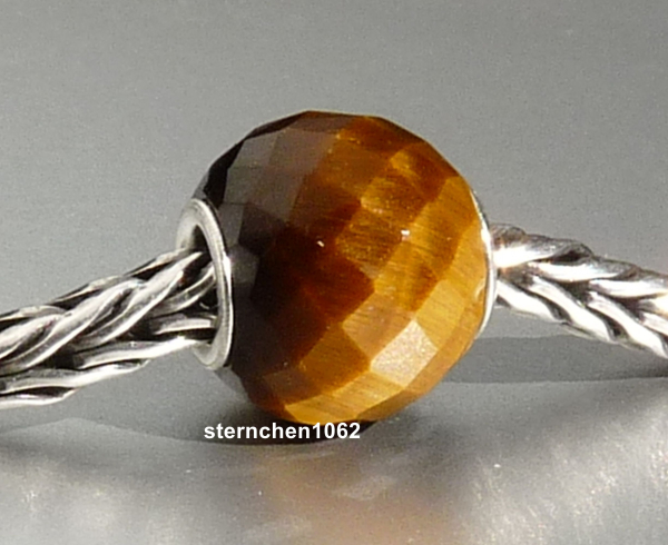 Trollbeads * Facettierte Rundes Gelbes Tigerauge * 03