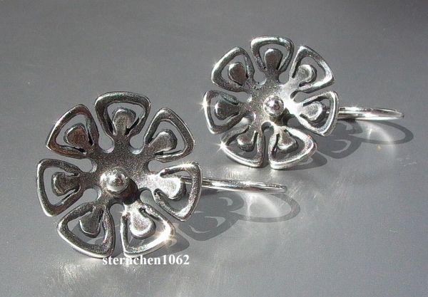 Trollbeads Earring * Graphic Flower *