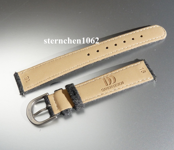 Danish Design * watch strap * textile * Gray * 16 mm