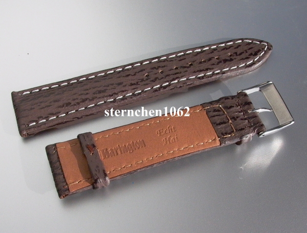 Barington * Leather watch strap * Shark * brown * 18 mm