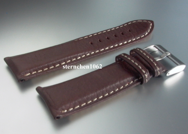 Eulit * Leather watch strap * Imola * dark brown * 26 mm