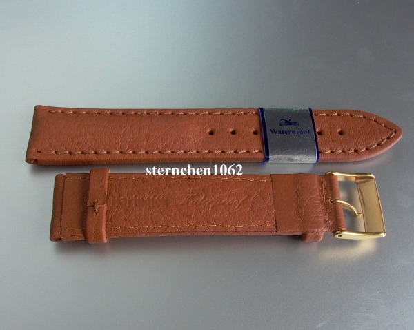 Barington * Leather watch strap * Imperator * golden brown * 14 mm