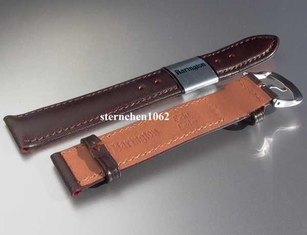 Barington * Leather watch strap * Calf Resisto * dark brown * 12 mm XL