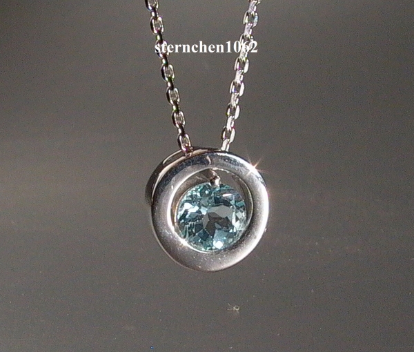 Viventy Necklace with Pendant * 925 Silver * blue topaz * 776688